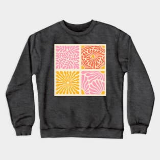 Hippie Aesthetic 60s 70s Flowers Crewneck Sweatshirt